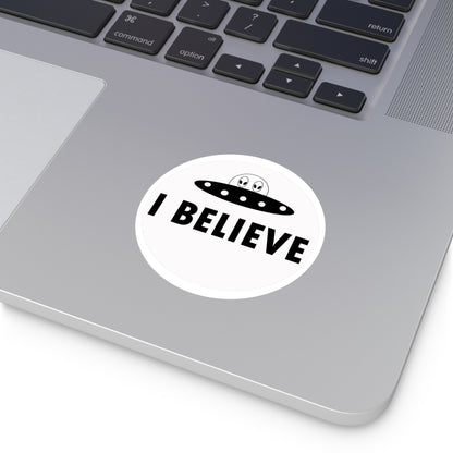 "I Believe" Alien vinyl sticker [3x3]